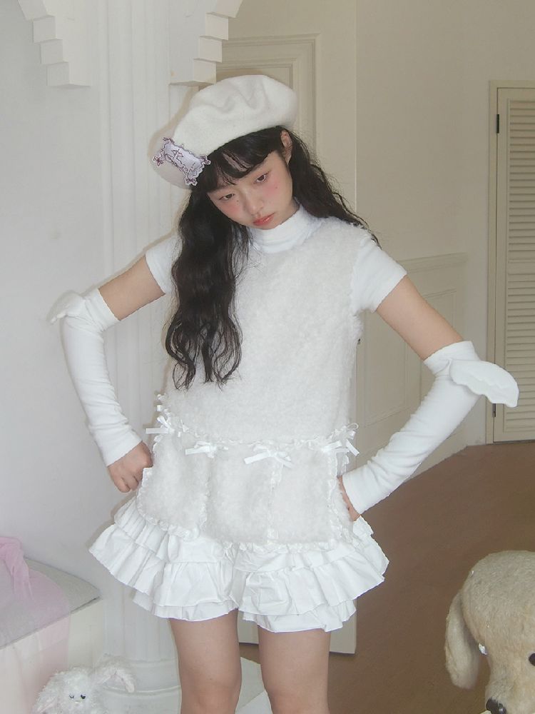 Cake Elastic Waist Bubble Shorts【s0000011333】