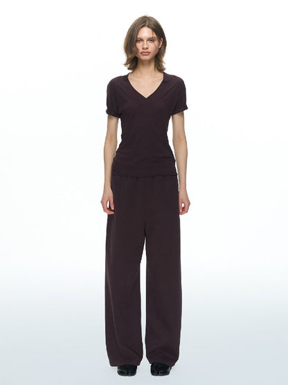 Pure Zipper Short Sweatpants Set【s0000015869】