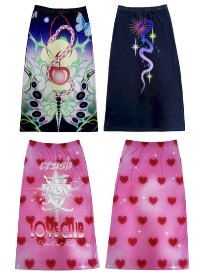 Stretch Casual Halter Long Skirt【s0000012465】