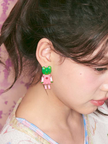 Jelly Bean Critter Stud Earrings【s0000015375】