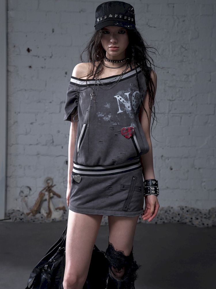 Hoodie sleeveless bodycon dress【s0000012785】