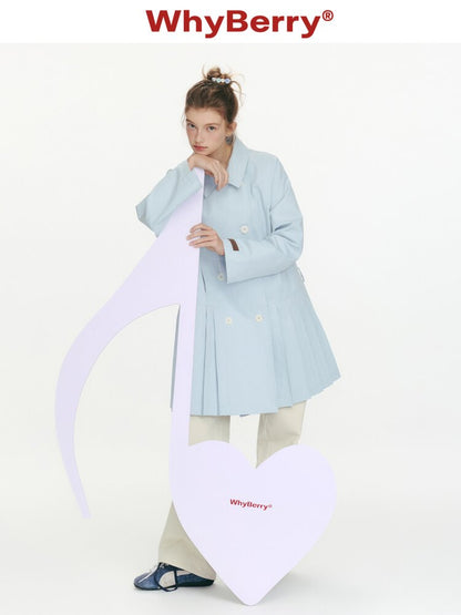 Moonlight Concerto Pleated Coat【s0000015668】