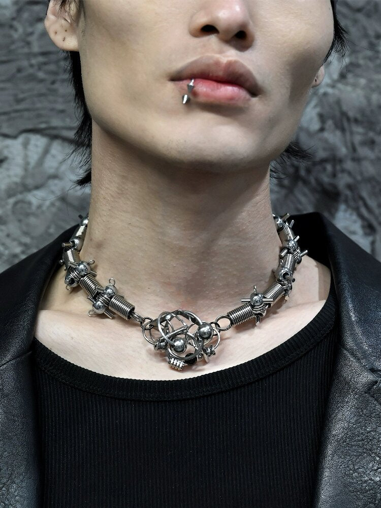 Futuristic Mechanical Punk Choker【s0000018866】