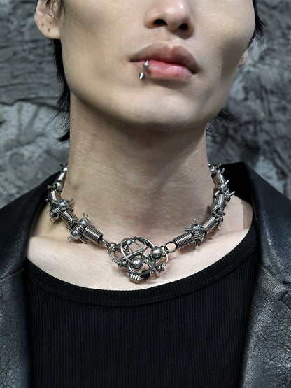 Futuristic Mechanical Punk Choker【s0000018866】