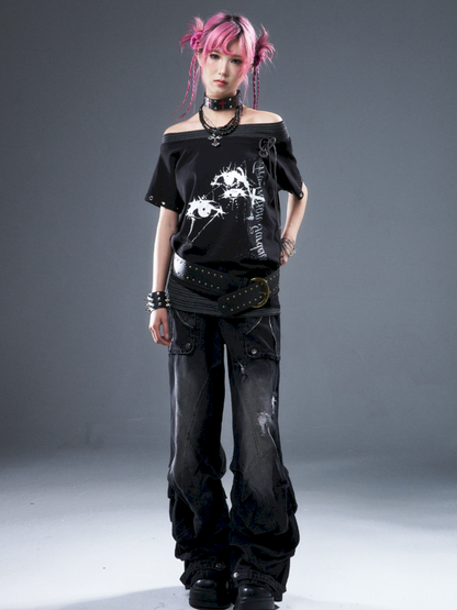 Casual loose-fitting top T-shirt【s0000012947】