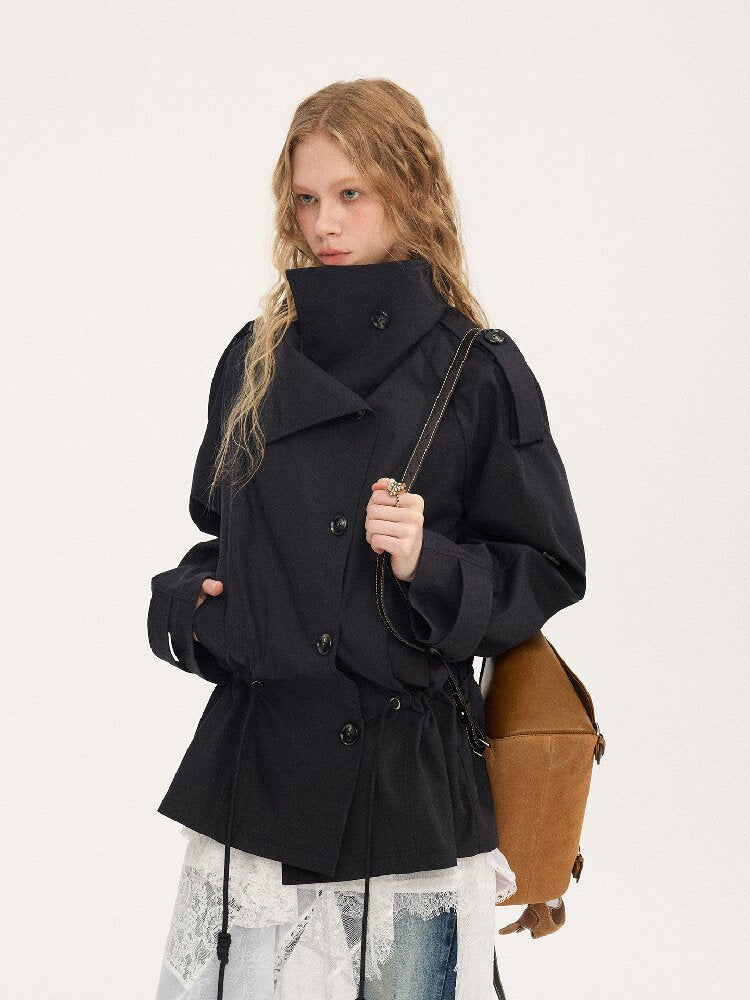 Double Drawstring Trench Coat【s0000015902】