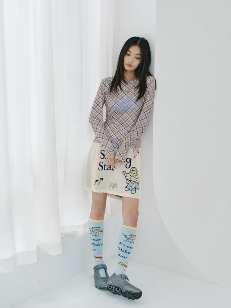 Angel mid-calf socks【s0000012351】