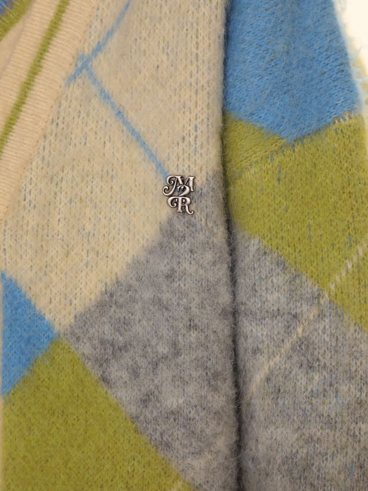 V-neck loose knit cardigan sweater【s0000006000】