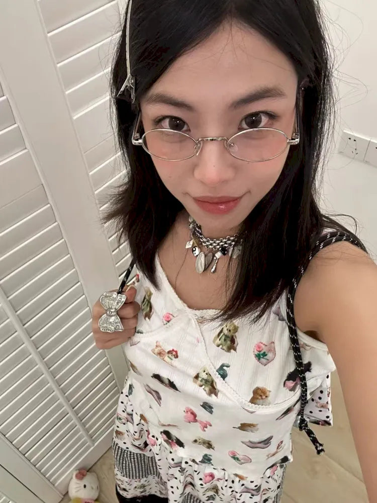 Long-Sleeve Printed Cardigan Top【s0000013973】