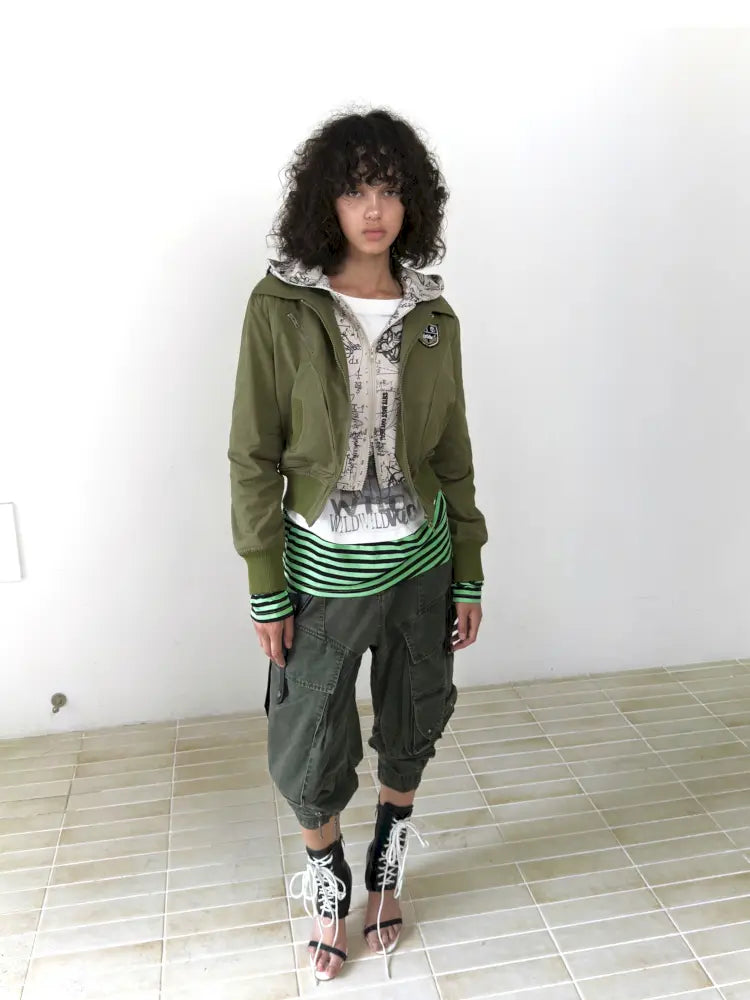 Fake Two-Piece Zipper Short Jacket【s0000014197】