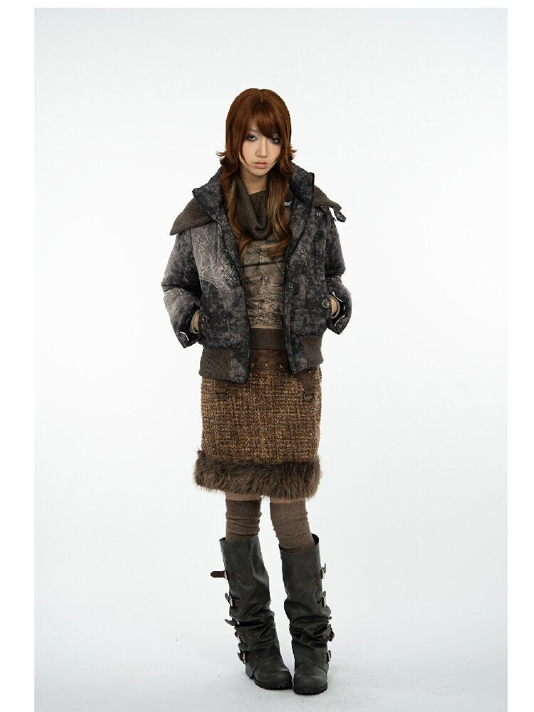 Mysterious Pattern Down Jacket【s0000018079】