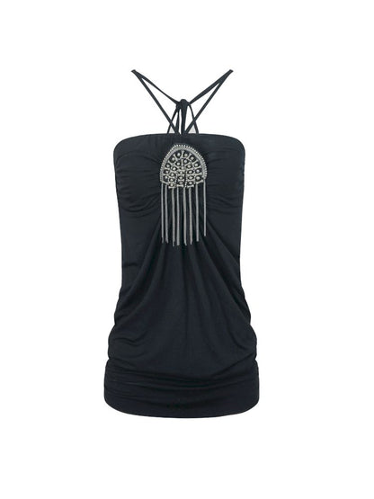 Strapless halter neck two-way vest【s0000012703】