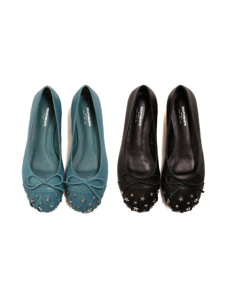 Baroque Star Studded Pleated Shoe【s0000016413】