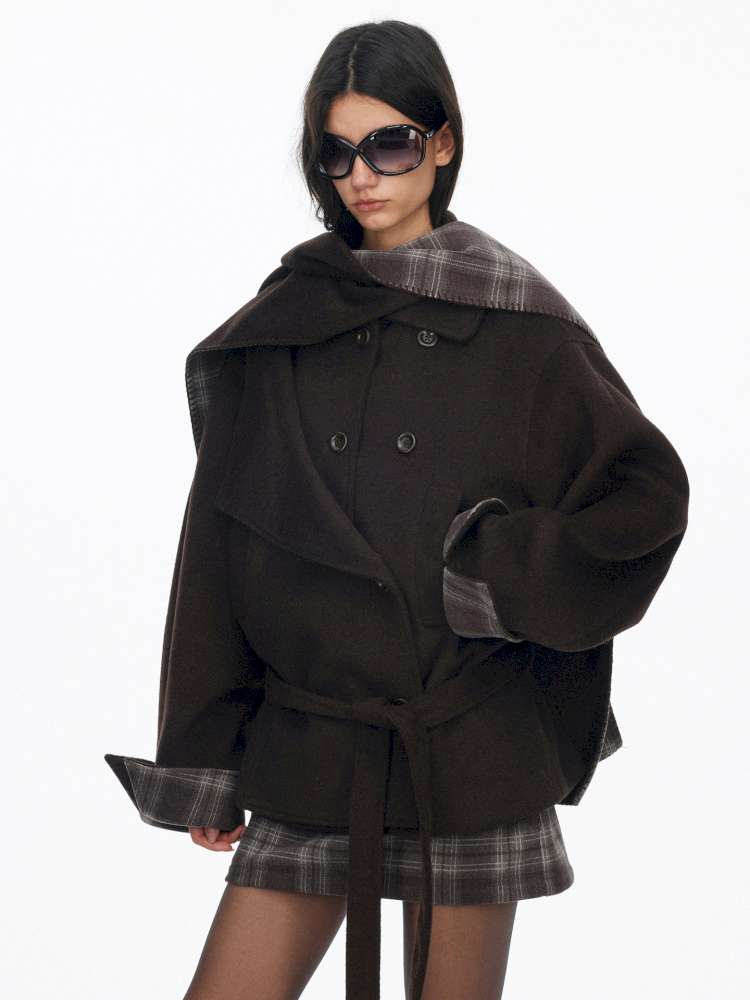 Wool Double Breasted Jacket Set【s0000015061】