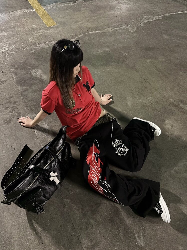 Camouflage Embroidered Street Sweatpants【s0000018258】