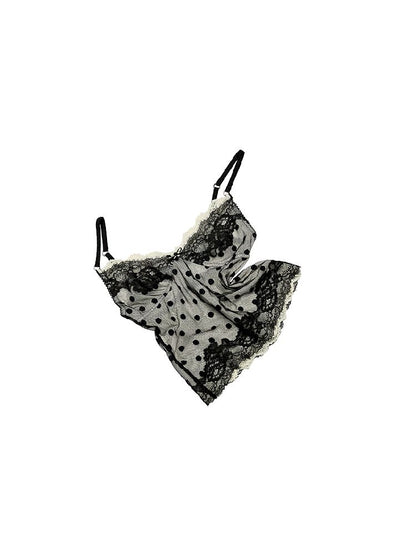 Double Layer Polka Dot Lace Inner Tops【s0000011587】