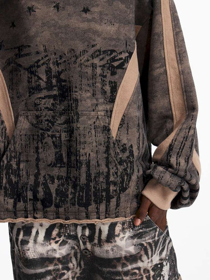 Dark Camouflage Ripped Cardigan【s0000015171】