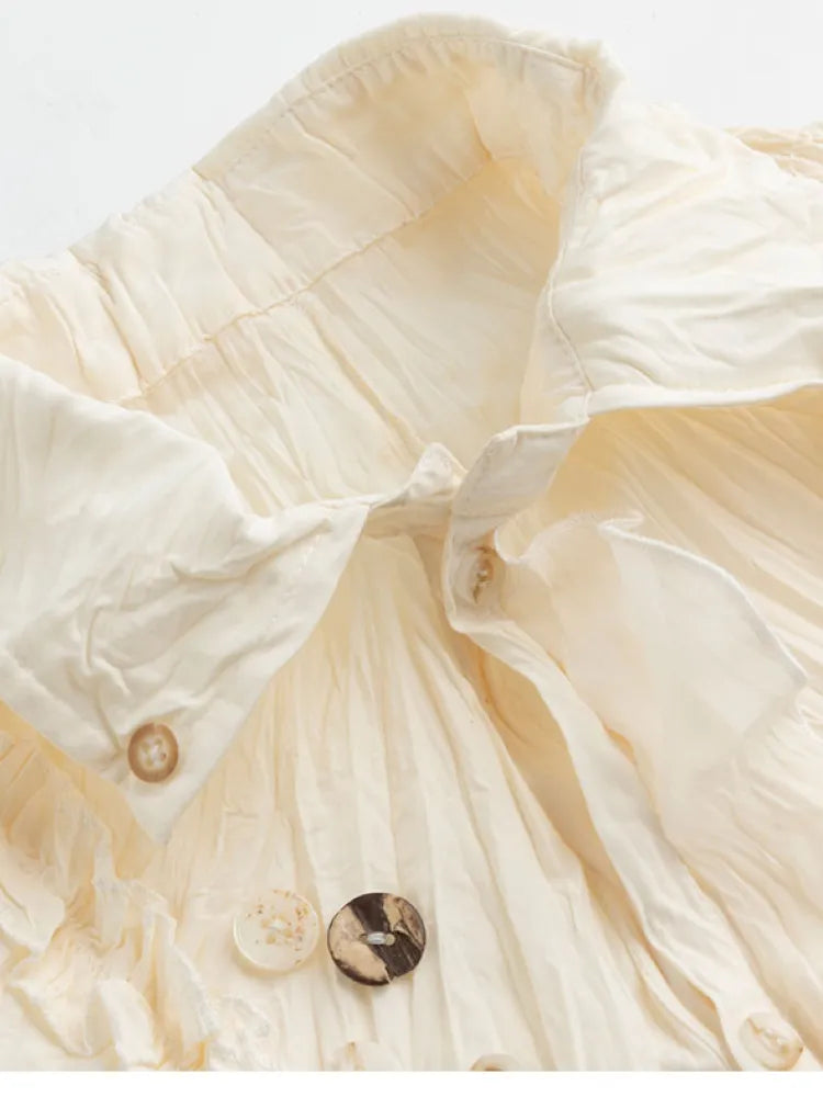 Drawstring Black-Gray Checkered Shir【s0000013959】