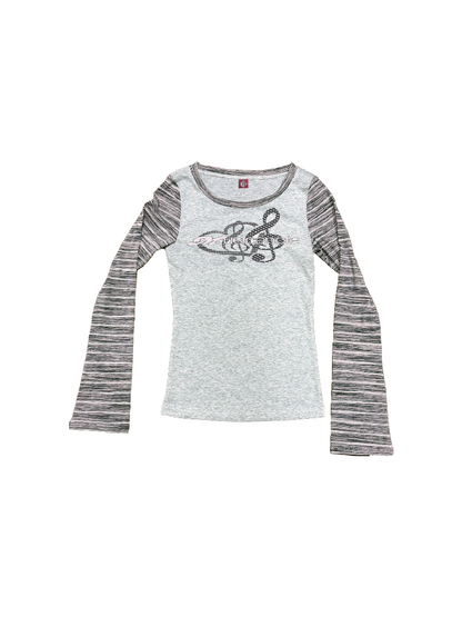 Polka Dot Striped Snowflake Top【s0000018230】