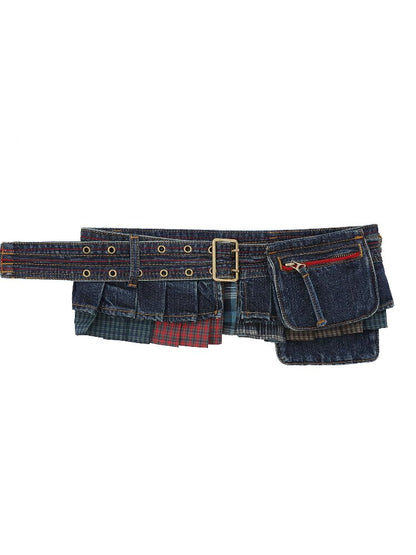 Colourful Curb Belt Denim Bag【s0000016131】