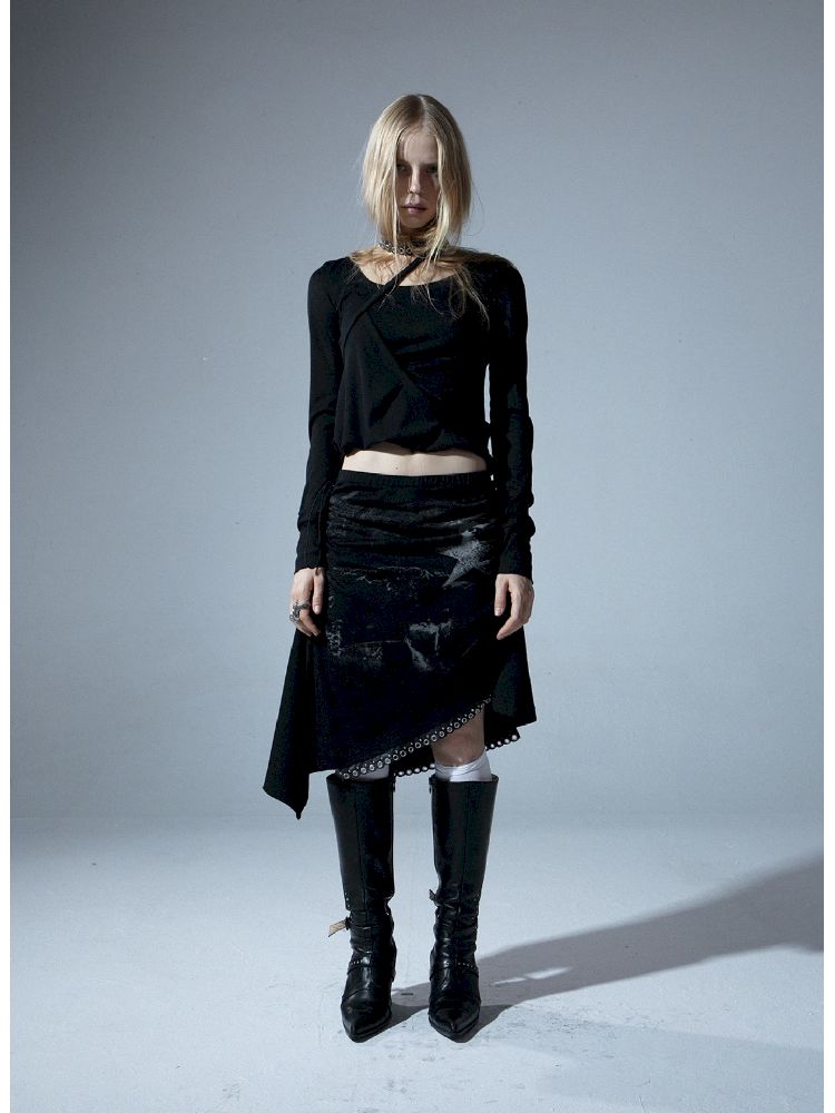 Long Sleeve Multi Bottom T-Shirt【s0000011276】