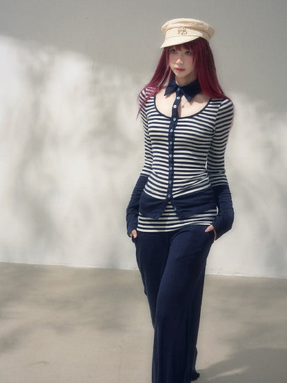 Striped Daily Commuter Base Layer【s0000019260】
