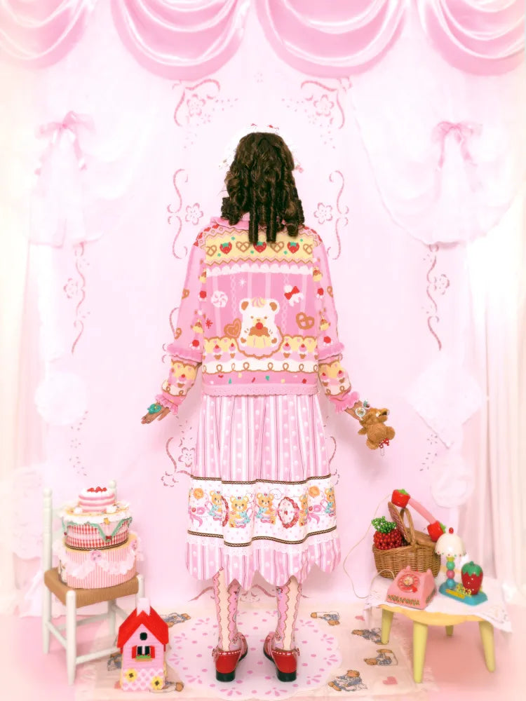 Sweet Pink Knit Cardigan Jacket【s0000014164】