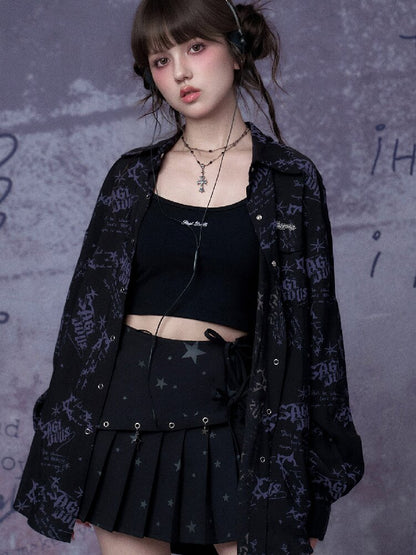 Printed Street Festival Shirt【s0000015761】