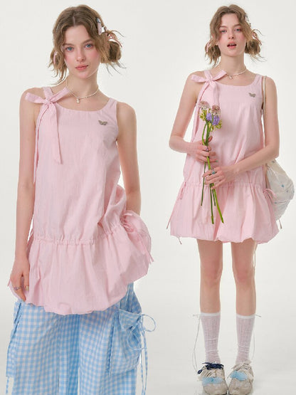 Lace Up Bud Hem Camisole Dress【s0000016615】