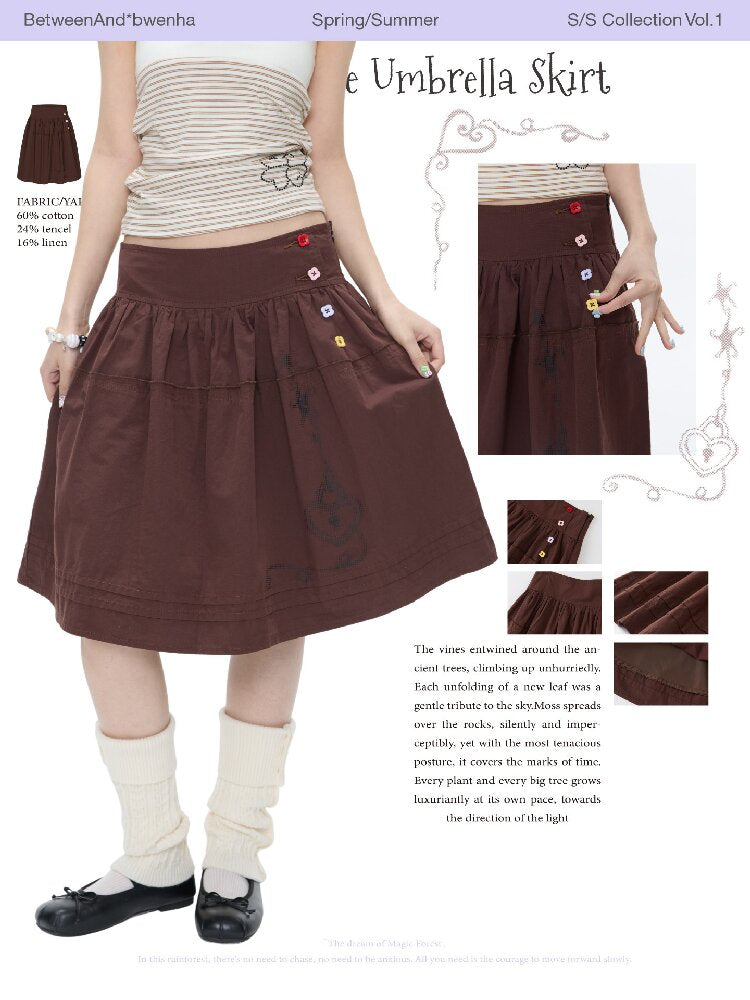 Retro Love Lock Vine Short Skirt【s0000016375】