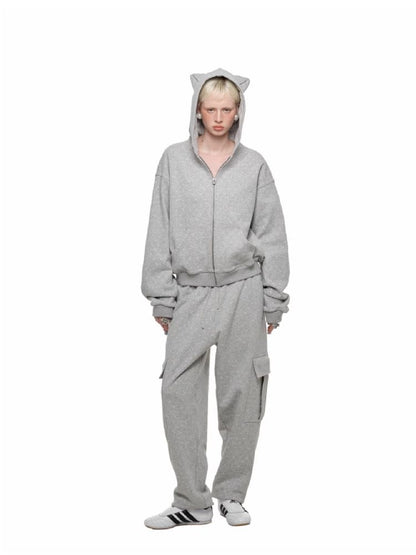 Cat's Claw Casual Sports Drawstring Sweatpants【s0000011583】