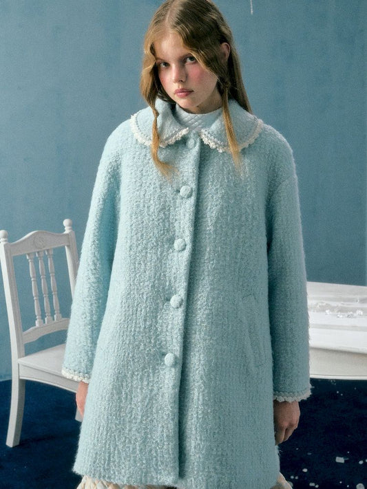 Loose Mid-Length Tweed Jacket【s0000005145】