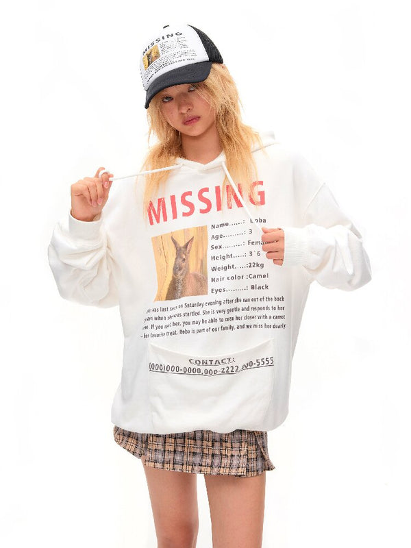 Kangaroo Notice Printed Peaked Cap【s0000016052】