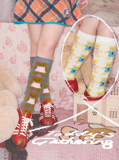 Bear Plush-Style Knit Socks【s0000014513】