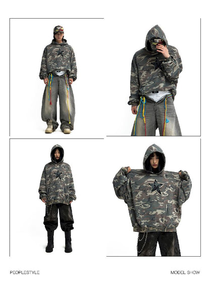 Camouflage Hooded Sweatshirt【s0000011694】