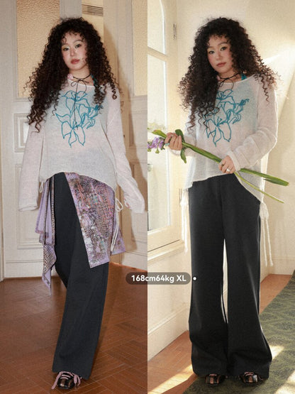 Twilight Printed Bell Bottoms【s0000015456】