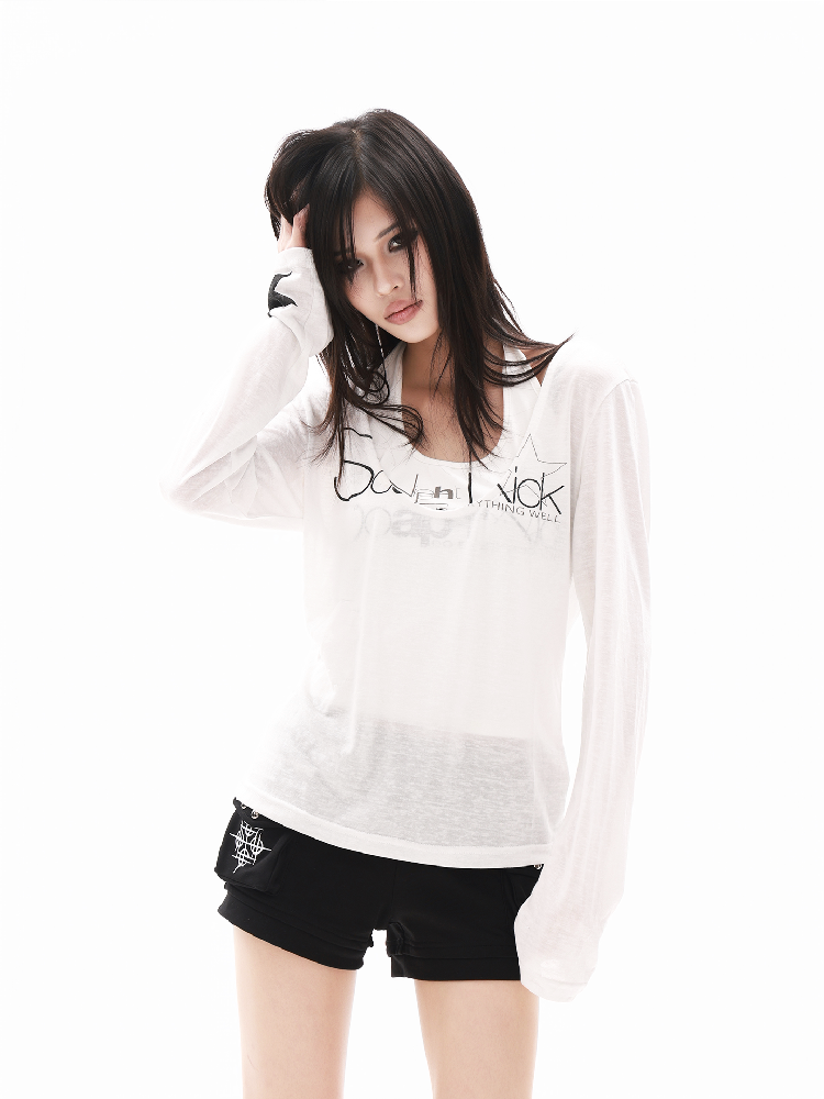 Silver Printed Off Shoulder Set【s0000018302】