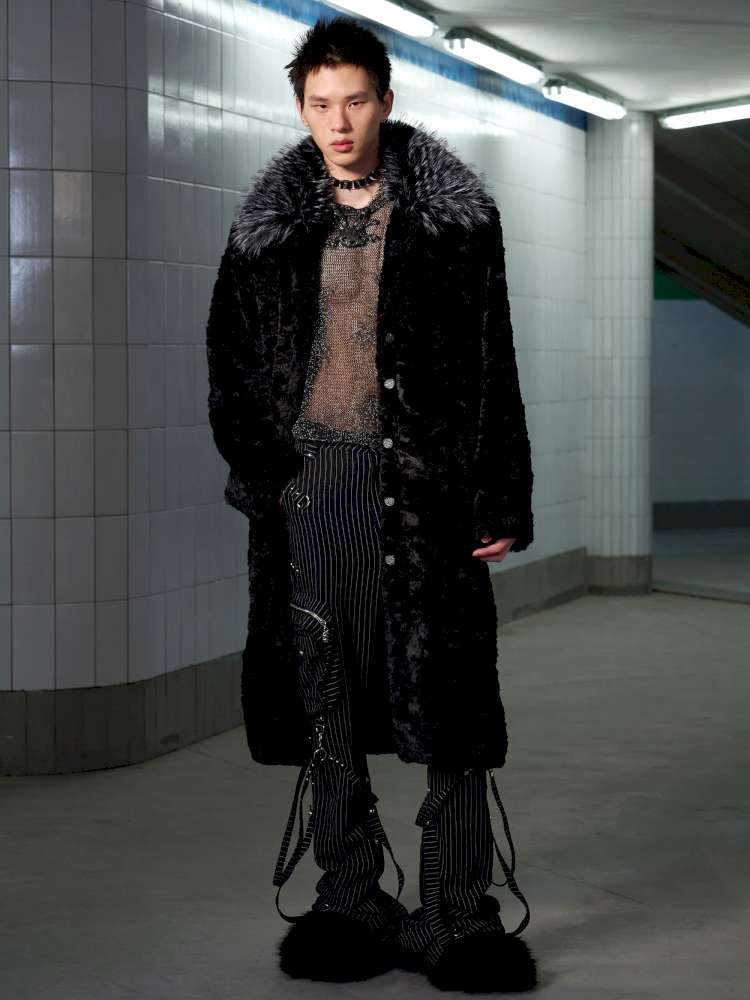 Eco Friendly Fur Panelled Coat【s0000014645】