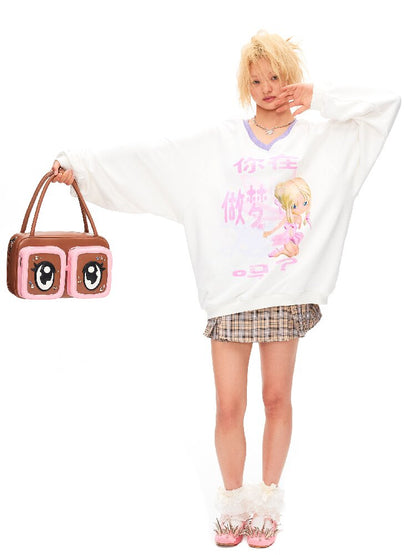 Are You Dreaming Printed Sweater【s0000016041】