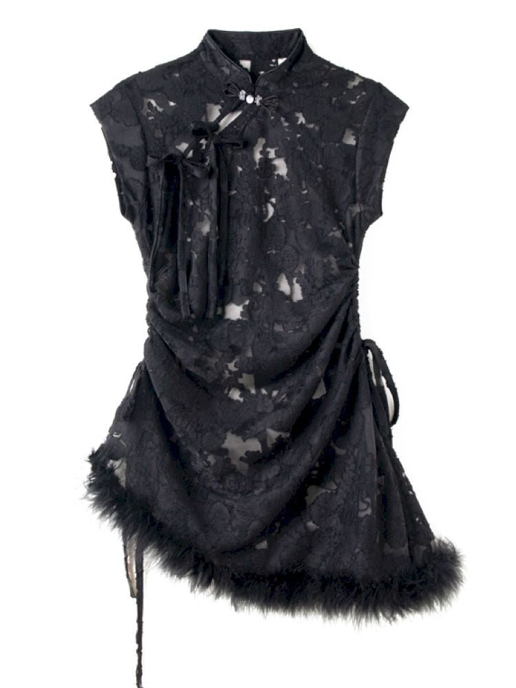 Burnt Flower Slim Temperament Set【s0000013593】