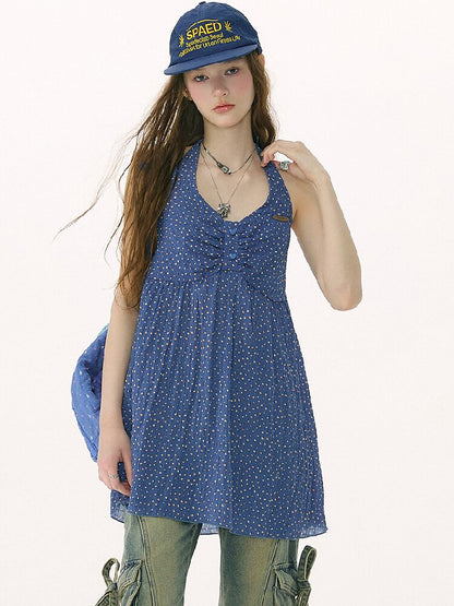 Mid Summer Floral Halterneck Camisole Top【s0000016845】