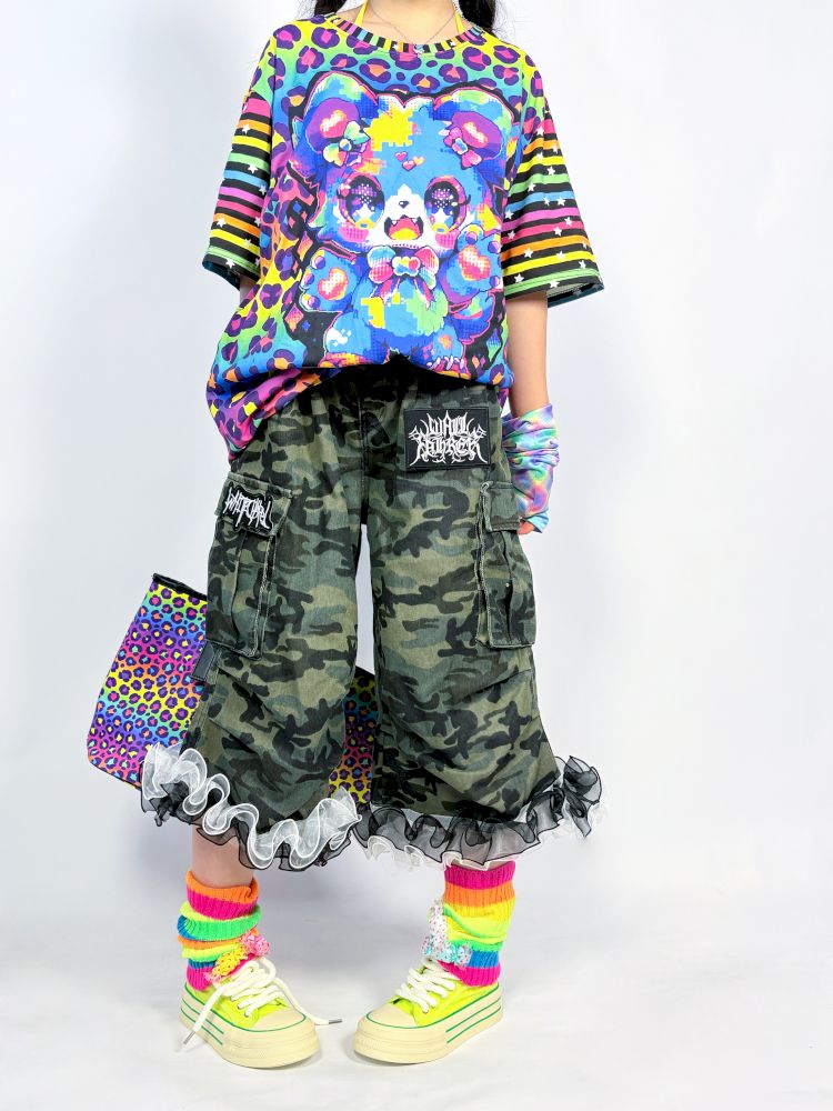 Rainbow striped leggings socks【s0000013298】