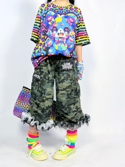 Rainbow striped leggings socks【s0000013298】