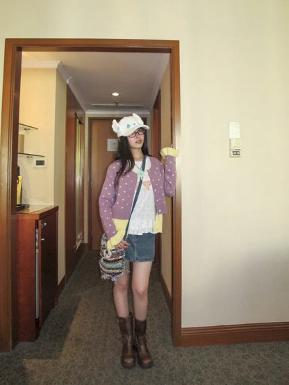 Fake Two-Piece Cardigan Sweater【s0000014169】