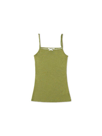 Tencel Wool Bow Strap Basic Top【s0000017924】