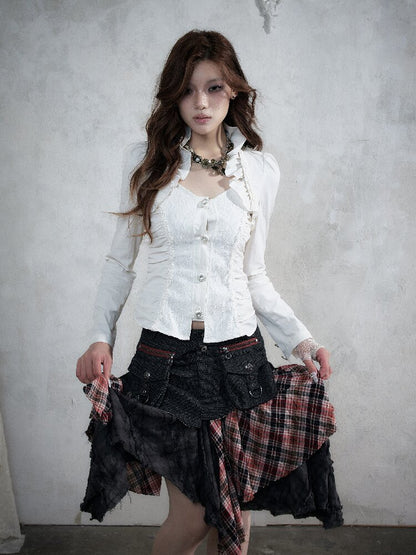 Medieval Heavy Work Lace Shirt【s0000017985】