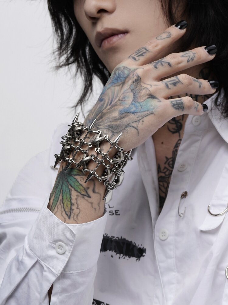 Castle Guard Heavy Gothic Punk Bracelet【s0000018974】