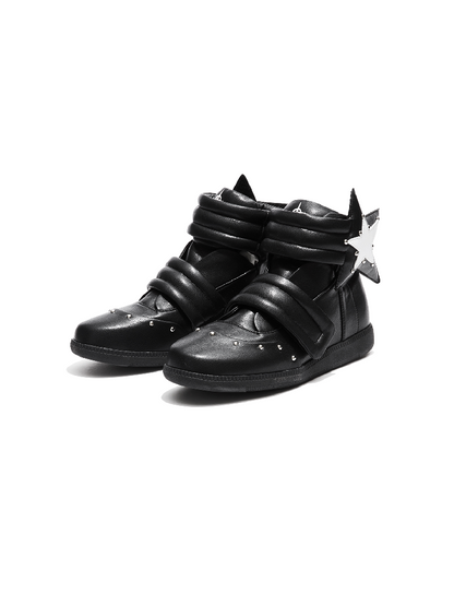 Pentagram Riveted High-Top Sneakers【s0000018355】