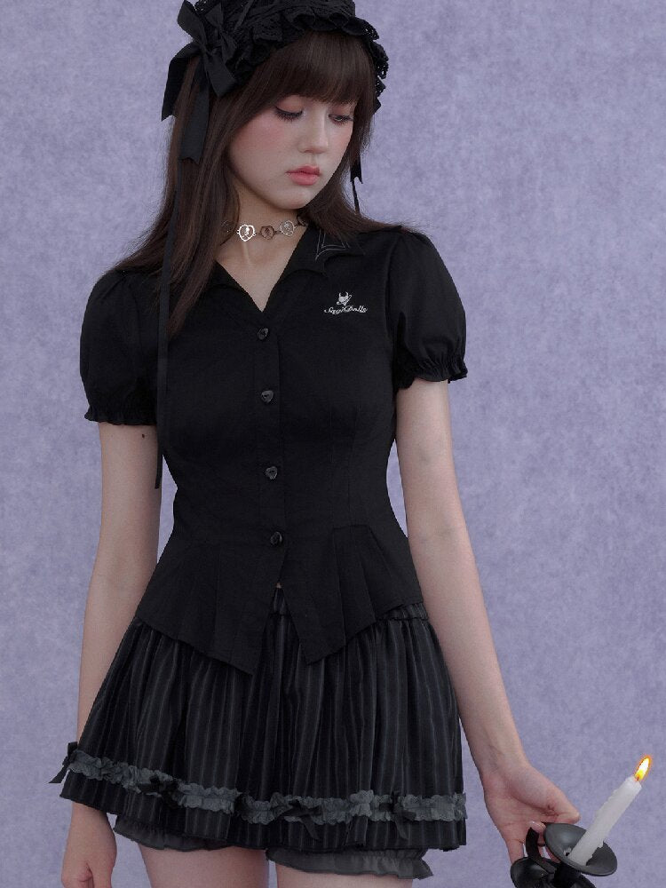 Black Forest Slimming Skirt Pants【s0000016645】