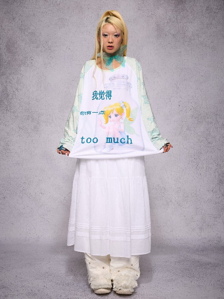 Elf Girl Printed Long Sleeve Top【s0000018731】